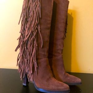 Michael Kors Dakota Fringe Boots